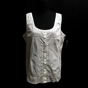 White Sleeveless Top